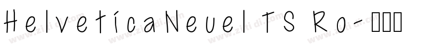 HelveticaNeuel TS Ro字体转换